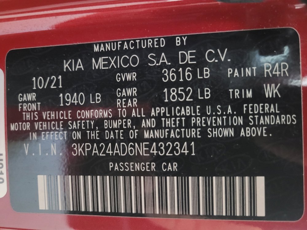 Used 2022 Kia Rio S FWD image 33