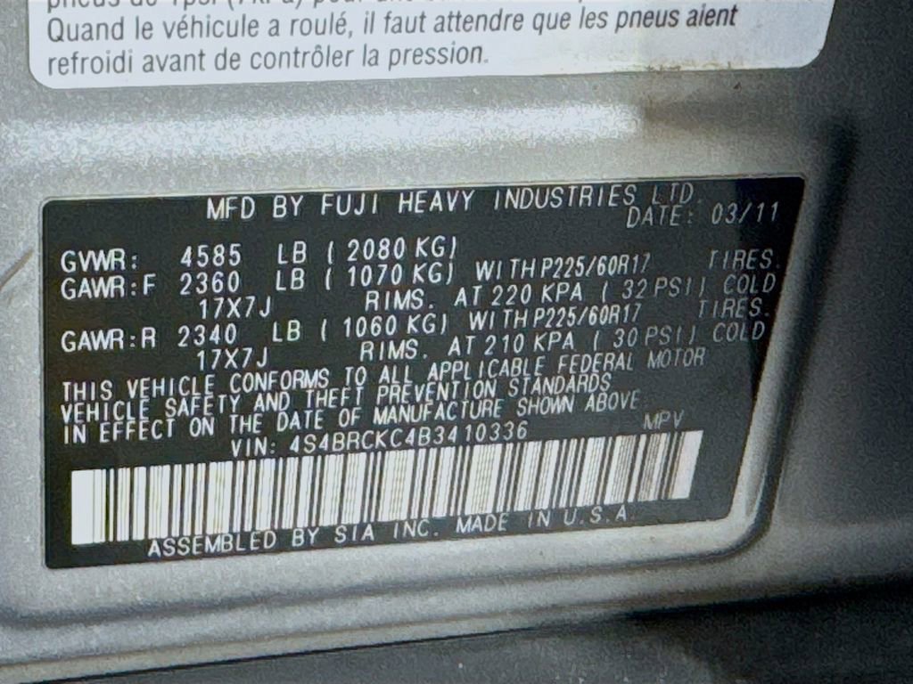 Used 2011 Subaru Outback 2.5i Limited image 39