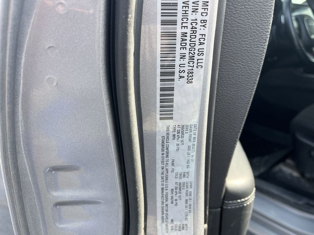 Used 2021 Dodge Durango GT w/ Blacktop Package image 33