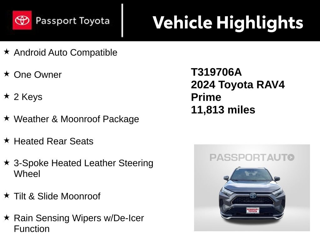 Certified 2024 Toyota RAV4 SE w/ Weather & Moonroof Package AWD/4WD image 16