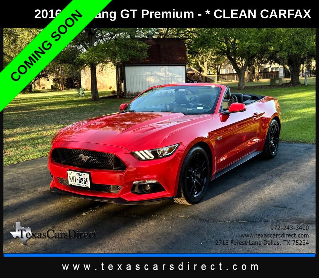 Used 2016 Ford Mustang GT Premium