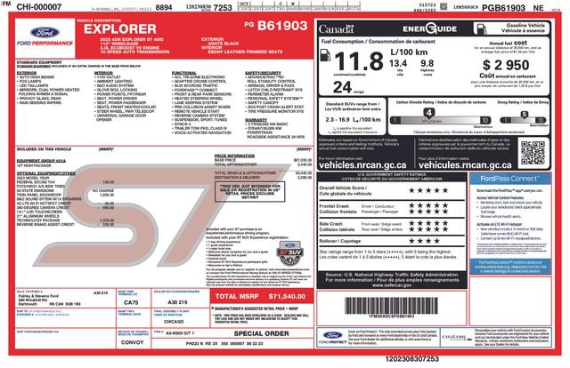 Used 2023 Ford Explorer ST w/ Technology Package AWD/4WD image 27