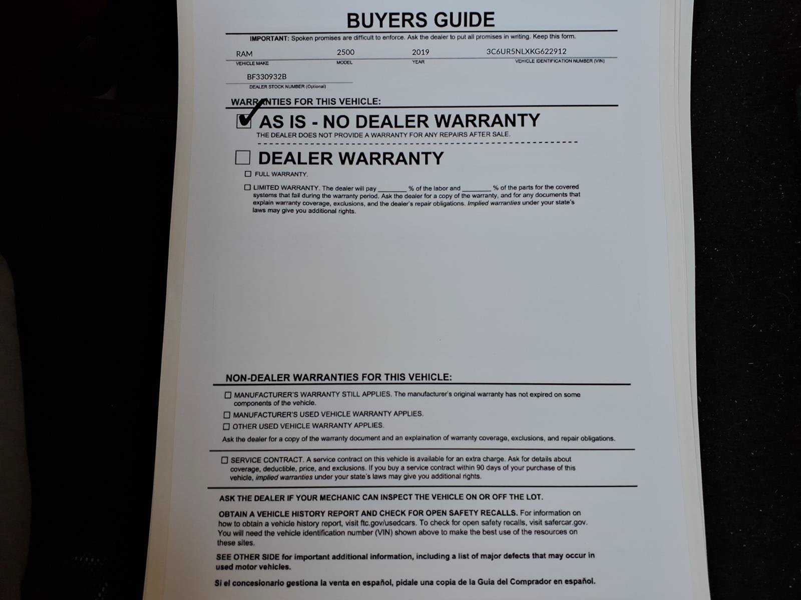 Used 2019 RAM 2500 Laramie AWD/4WD image 40