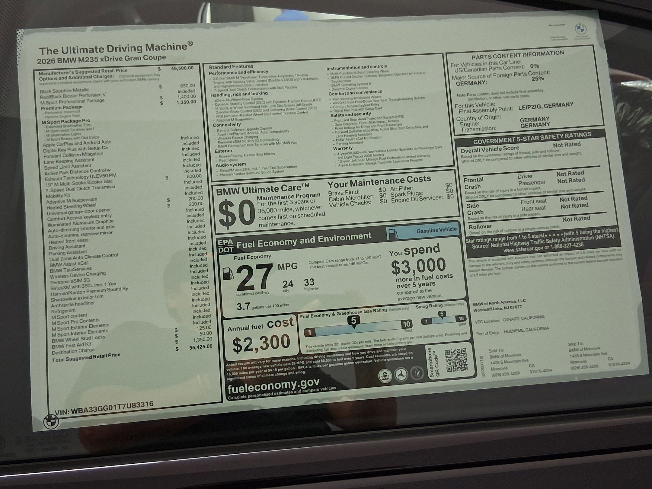 New 2026 BMW M235i xDrive w/ Premium Package AWD/4WD image 32