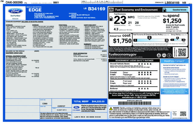 Used 2020 Ford Edge ST-Line w/ Cold Weather Package AWD/4WD image 11