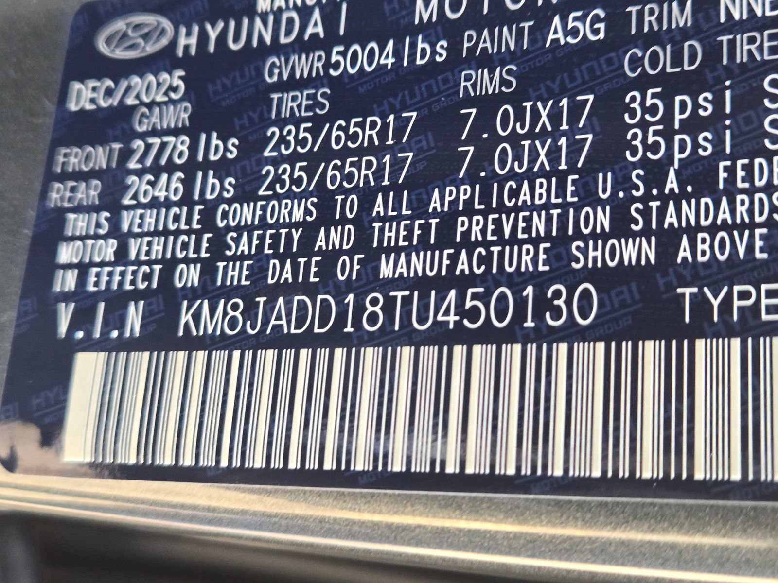 New 2026 Hyundai Tucson Blue SE image 20