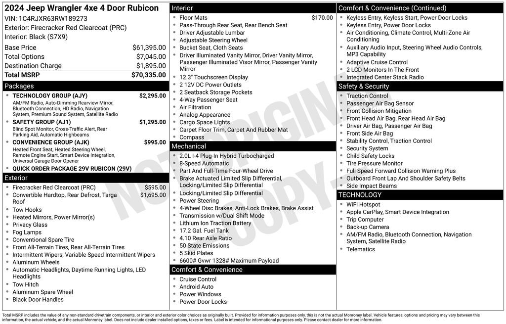 Used 2024 Jeep Wrangler Unlimited Rubicon 4xe w/ Technology Group AWD/4WD video 3