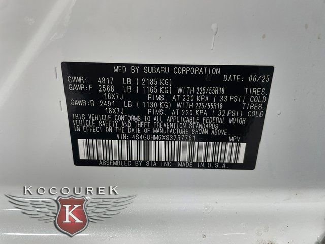 Certified 2025 Subaru Crosstrek 2.5i Limited w/ Popular Package #3A image 27