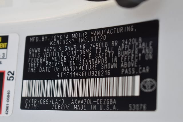 Used 2020 Toyota Camry XLE FWD image 38