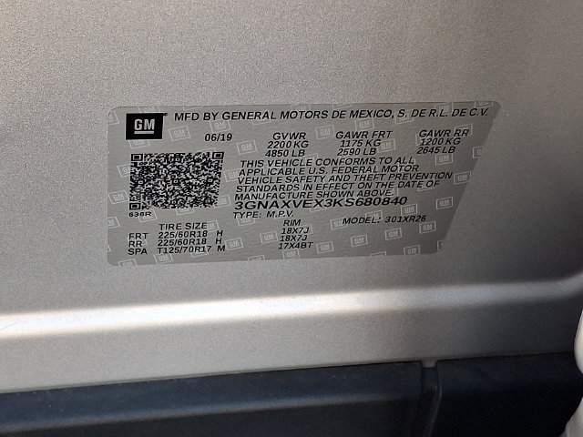 Certified 2019 Chevrolet Equinox LT AWD/4WD image 29