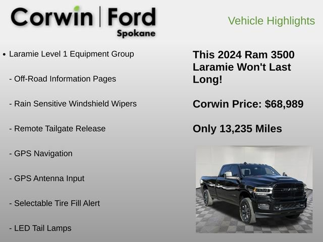 Used 2024 RAM 3500 Laramie w/ Night Edition image 12