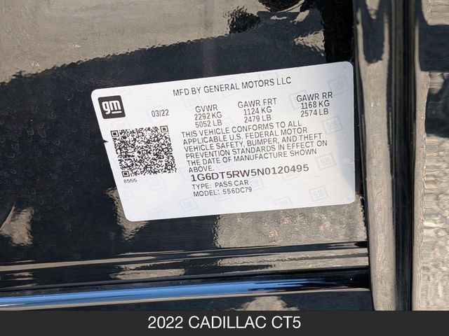 Used 2022 Cadillac CT5 Premium Luxury AWD/4WD image 30