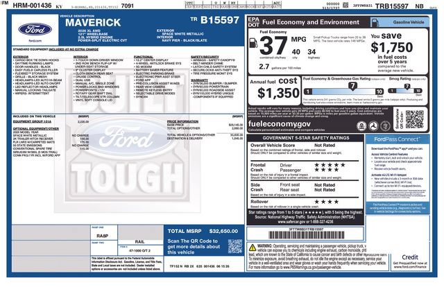 New 2026 Ford Maverick XL w/ Equipment Group 101A AWD/4WD image 4