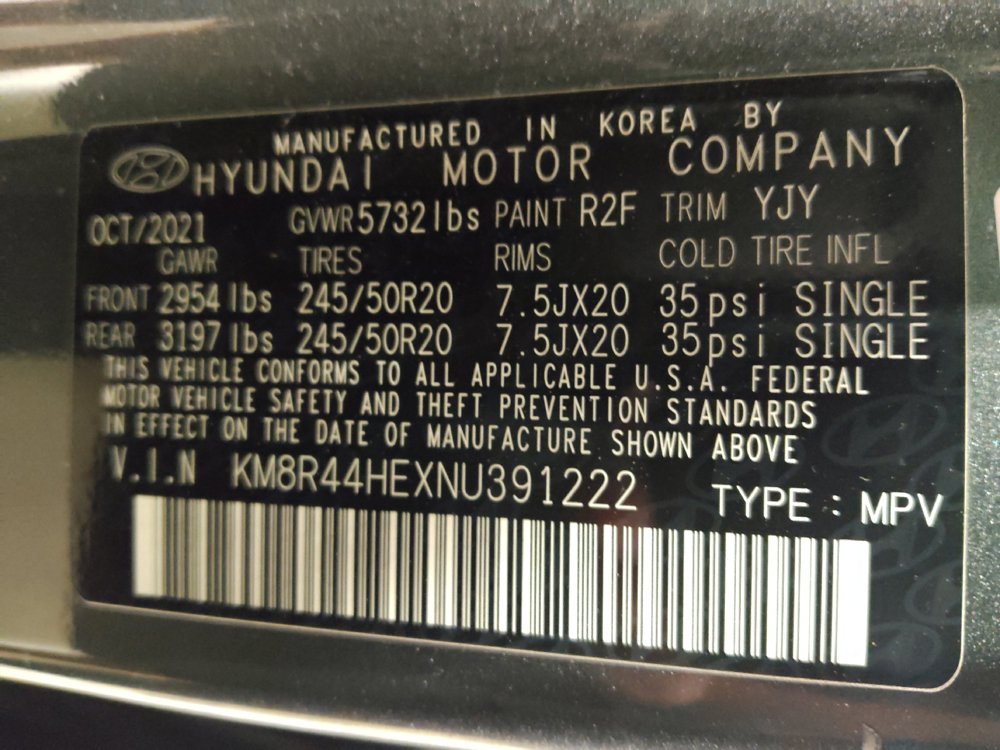 Used 2022 Hyundai Palisade SEL w/ 8P Bench Seat Package FWD image 33