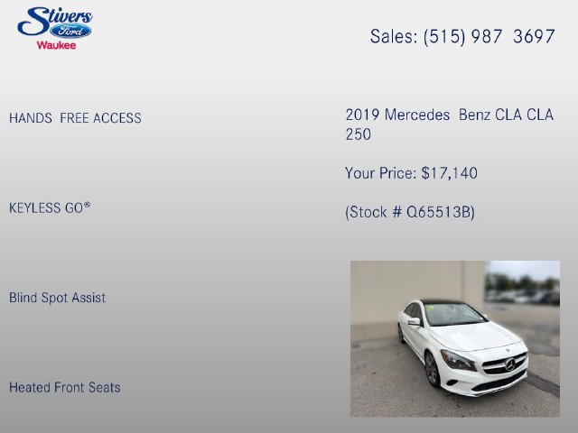 Used 2019 Mercedes-Benz CLA 250 4MATIC image 15