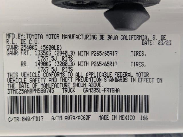 Used 2023 Toyota Tacoma TRD Sport w/ Advanced Technology Package AWD/4WD image 27