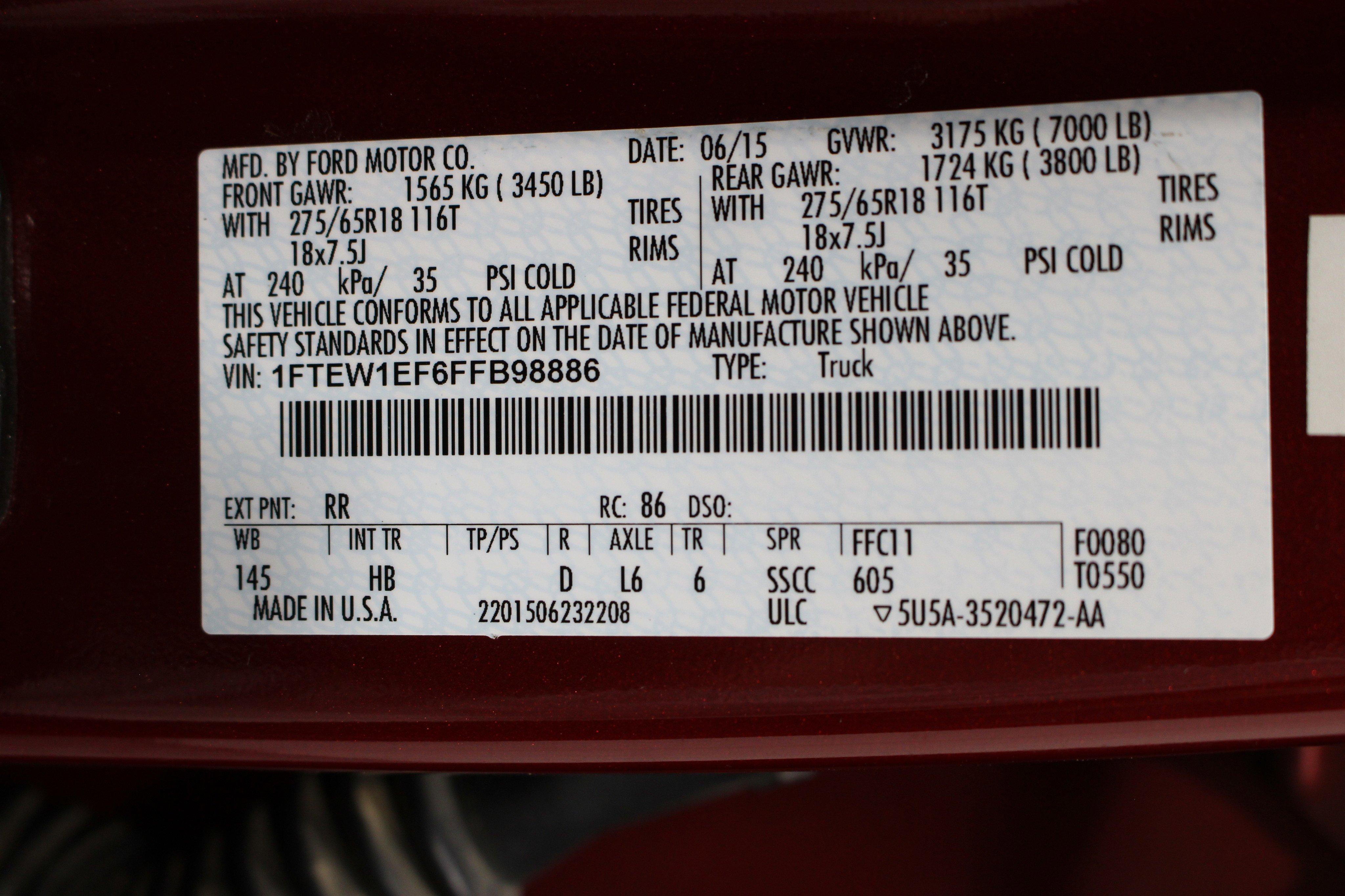 Used 2015 Ford F150 Lariat w/ Equipment Group 502A Luxury image 39