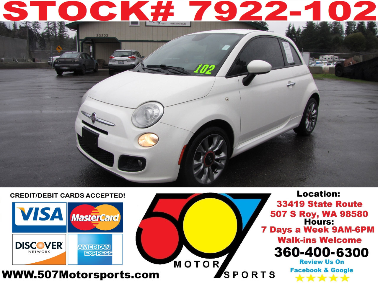 Used 2015 FIAT 500 Sport w/ Comfort/Convenience Group