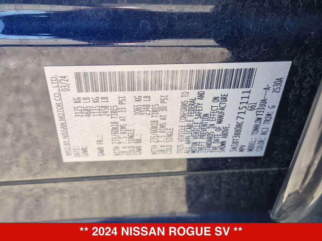 Used 2024 Nissan Rogue SV AWD/4WD image 33