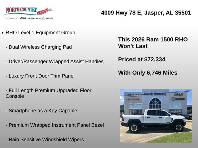 Used 2026 RAM 1500 RHO w/ RHO Level 1 Equipment Group AWD/4WD image 15