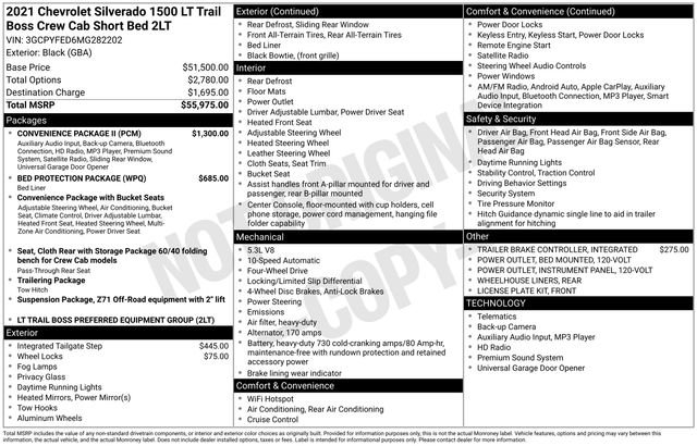 Certified 2021 Chevrolet Silverado 1500 LT Trail Boss w/ Convenience Package II image 32