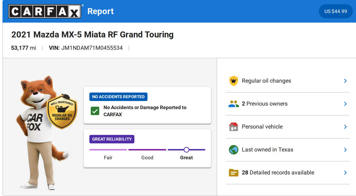 Used 2021 MAZDA MX-5 Miata RF Grand Touring image 17