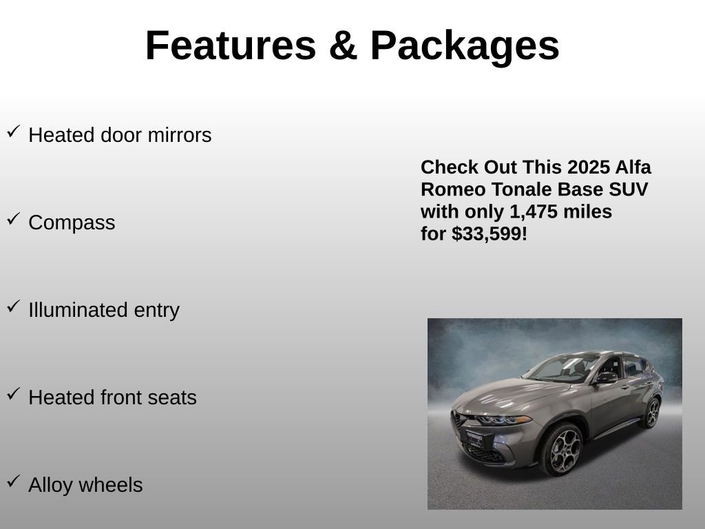 Used 2025 Alfa Romeo Tonale w/ Premium Package image 8