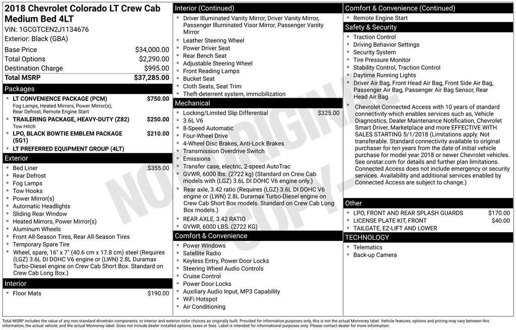 Used 2018 Chevrolet Colorado LT w/ LT Convenience Package image 3