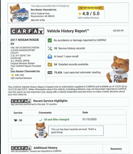 Used 2017 Nissan Rogue SV image 5