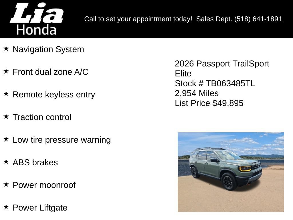 Used 2026 Honda Passport TrailSport Elite image 6