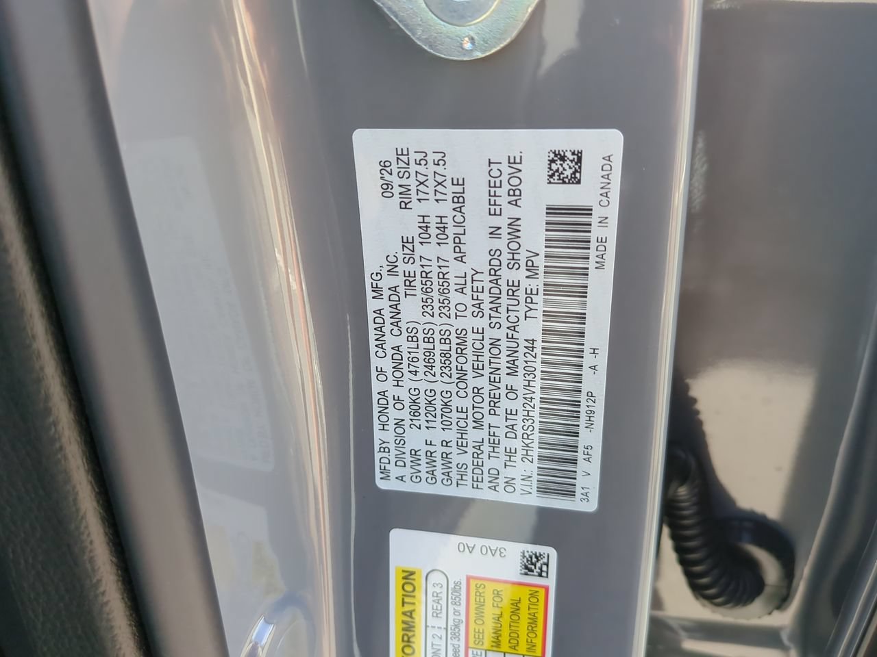 New 2027 Honda CR-V LX image 23