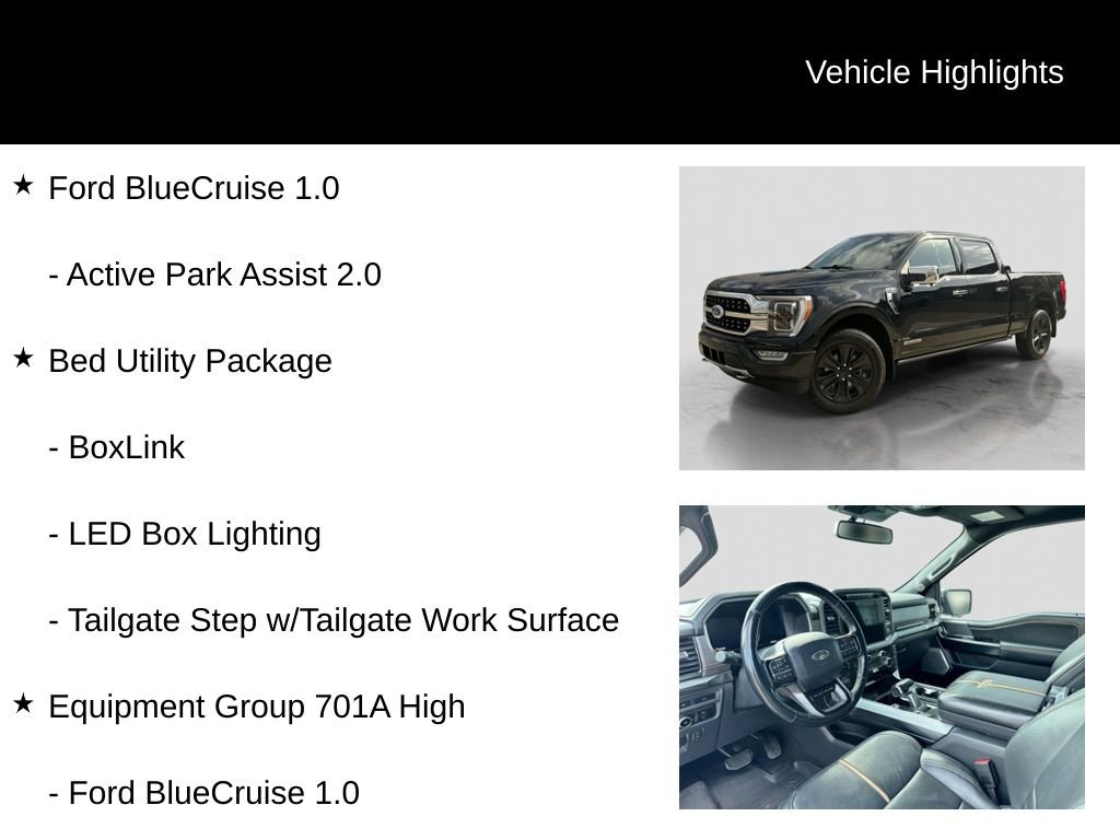 Used 2023 Ford F150 Platinum w/ Max Trailer Tow Package AWD/4WD image 6