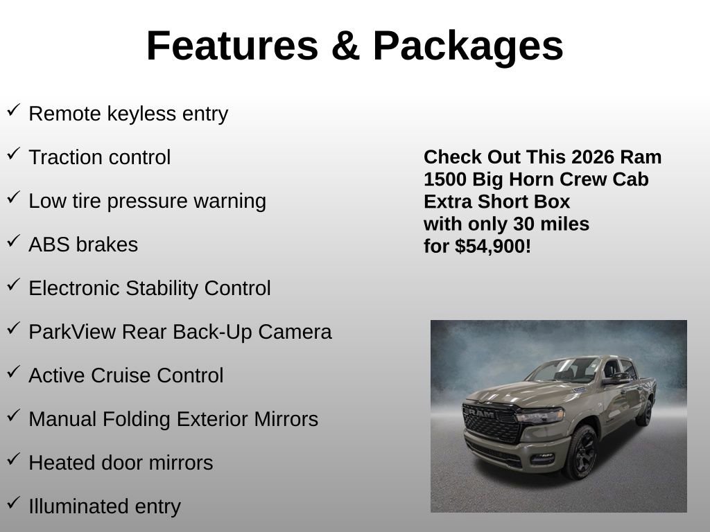 Used 2026 RAM 1500 Big Horn AWD/4WD image 4
