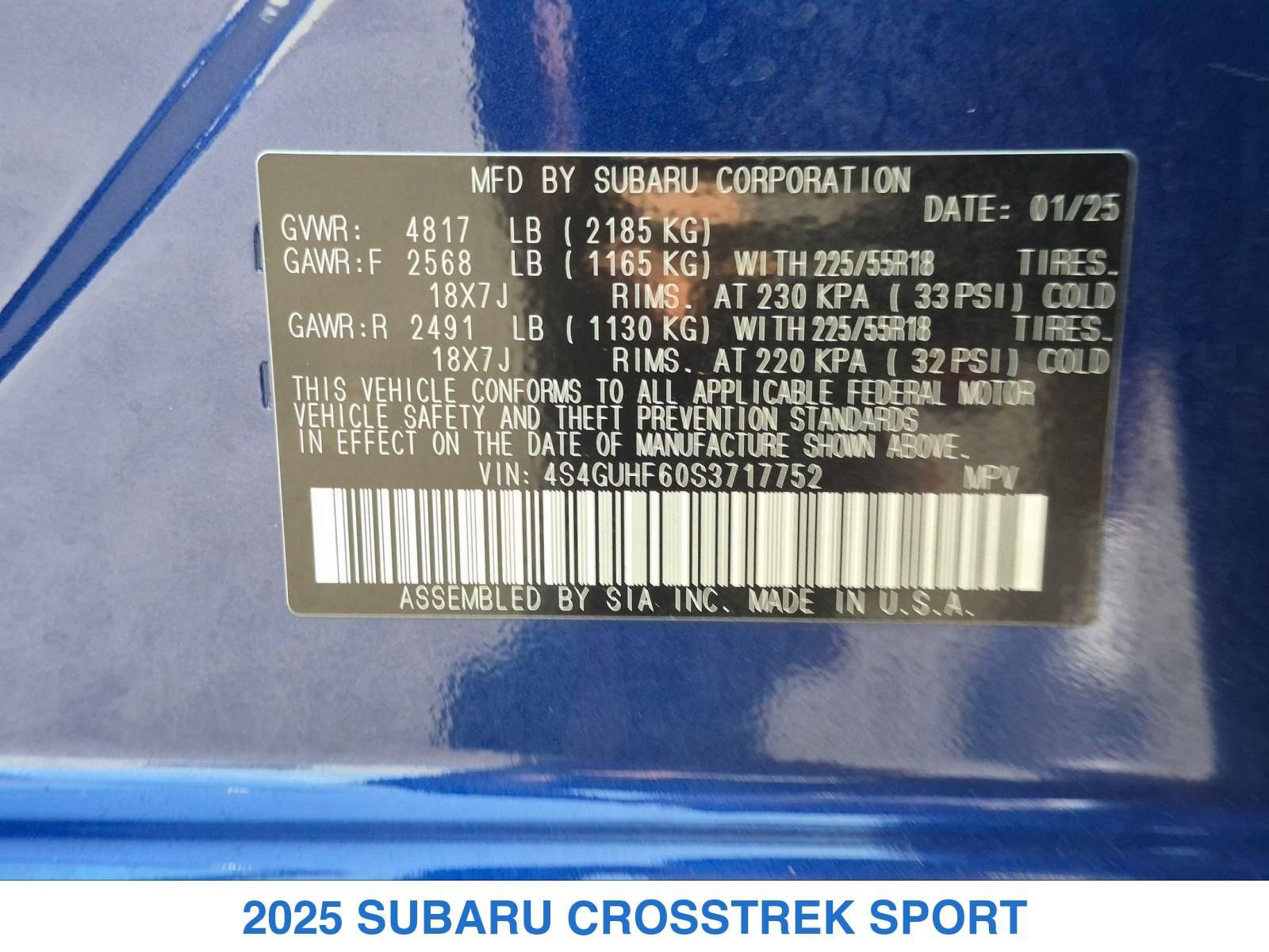 Certified 2025 Subaru Crosstrek 2.5i Sport AWD/4WD image 31