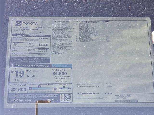 New 2026 Toyota Tundra Platinum image 17