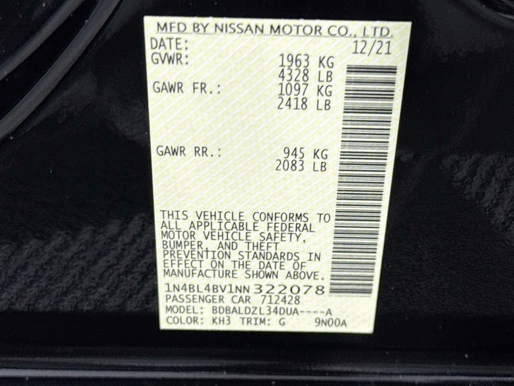 Certified 2022 Nissan Altima 2.5 S FWD image 33