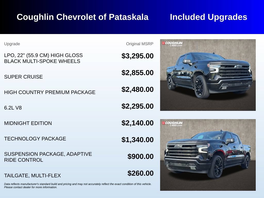Used 2025 Chevrolet Silverado 1500 High Country w/ High Country Premium Package AWD/4WD image 3