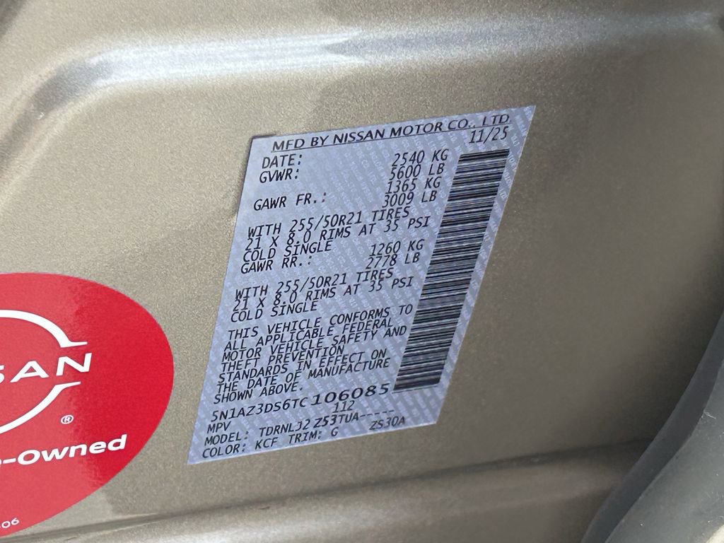 Used 2026 Nissan Murano Platinum w/ Cargo Package image 32