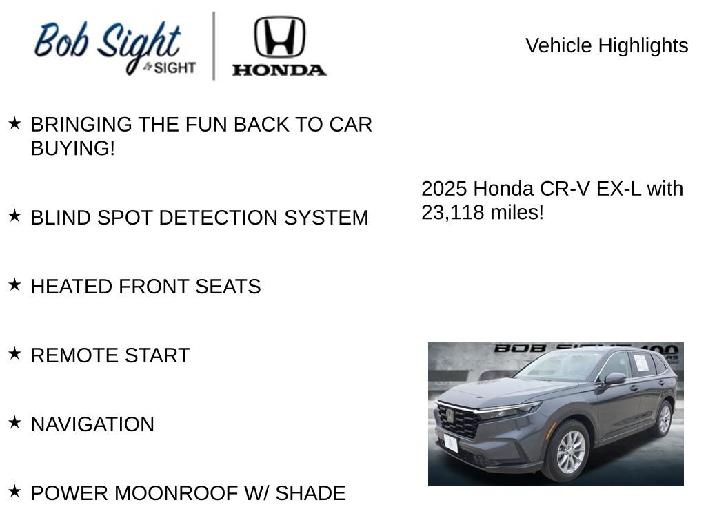 Certified 2025 Honda CR-V EX-L video 2