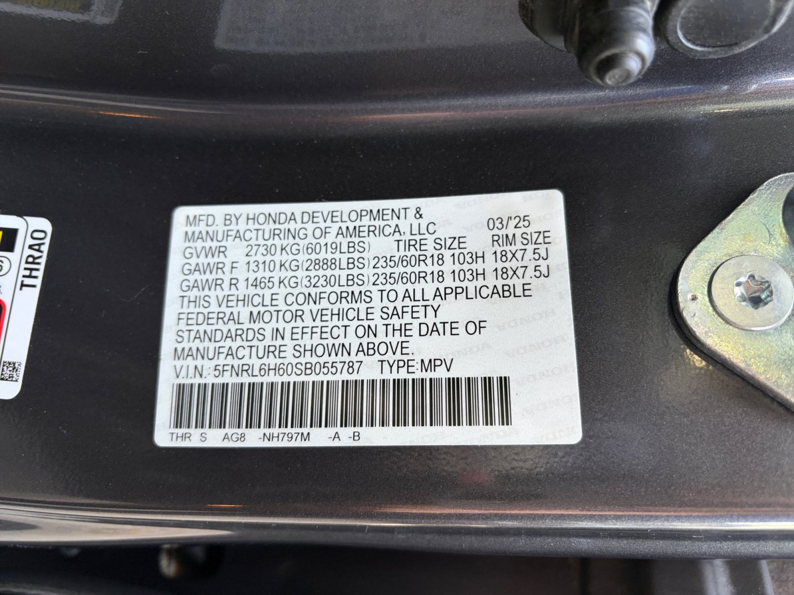 Used 2025 Honda Odyssey EX-L image 32
