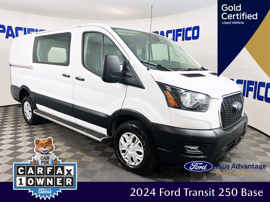 Certified 2024 Ford Transit 250 Low Roof w/ Exterior Upgrade Package RWD image 1