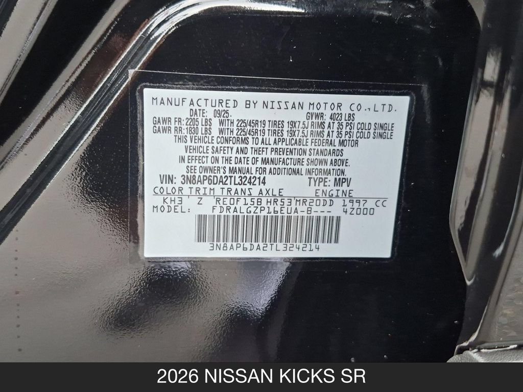 Certified 2026 Nissan Kicks SR FWD image 24