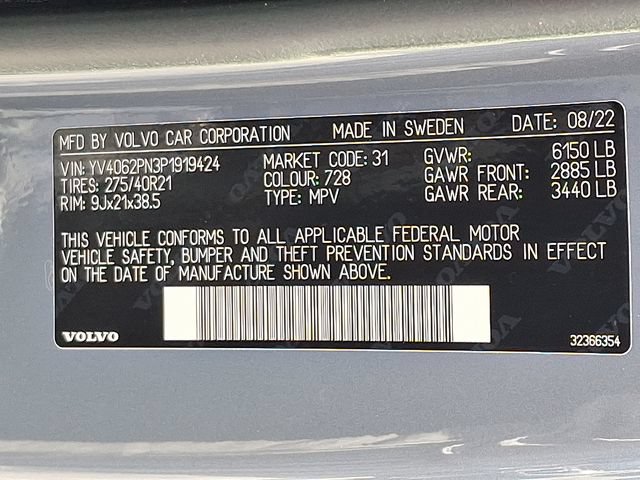 Used 2023 Volvo XC90 B6 Plus w/ Protection Package AWD/4WD image 27