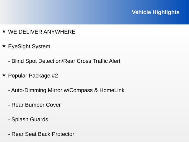 Used 2019 Subaru Crosstrek 2.0i Premium w/ Eyesight System AWD/4WD image 8