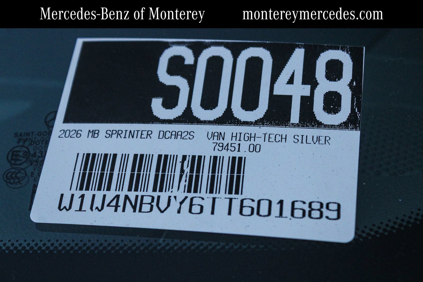 New 2026 Mercedes-Benz Sprinter 2500 image 1