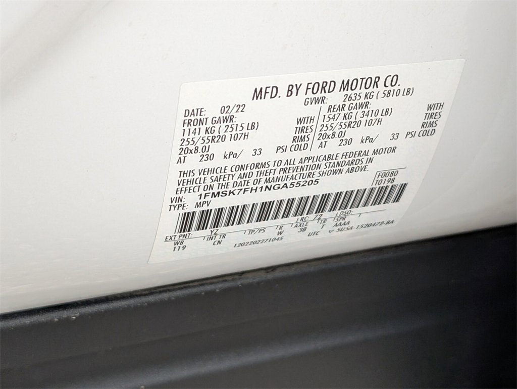 Used 2022 Ford Explorer Limited w/ Equipment Group 301A image 10