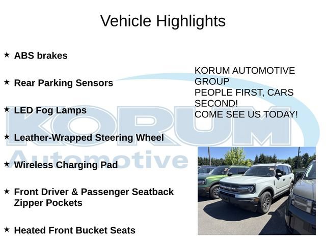 Used 2023 Ford Bronco Sport Big Bend w/ Convenience Package AWD/4WD image 8