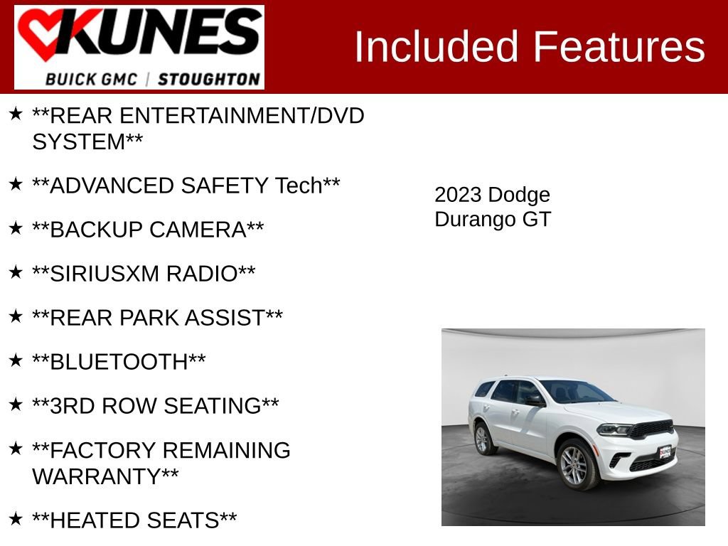 Used 2023 Dodge Durango GT AWD/4WD image 2