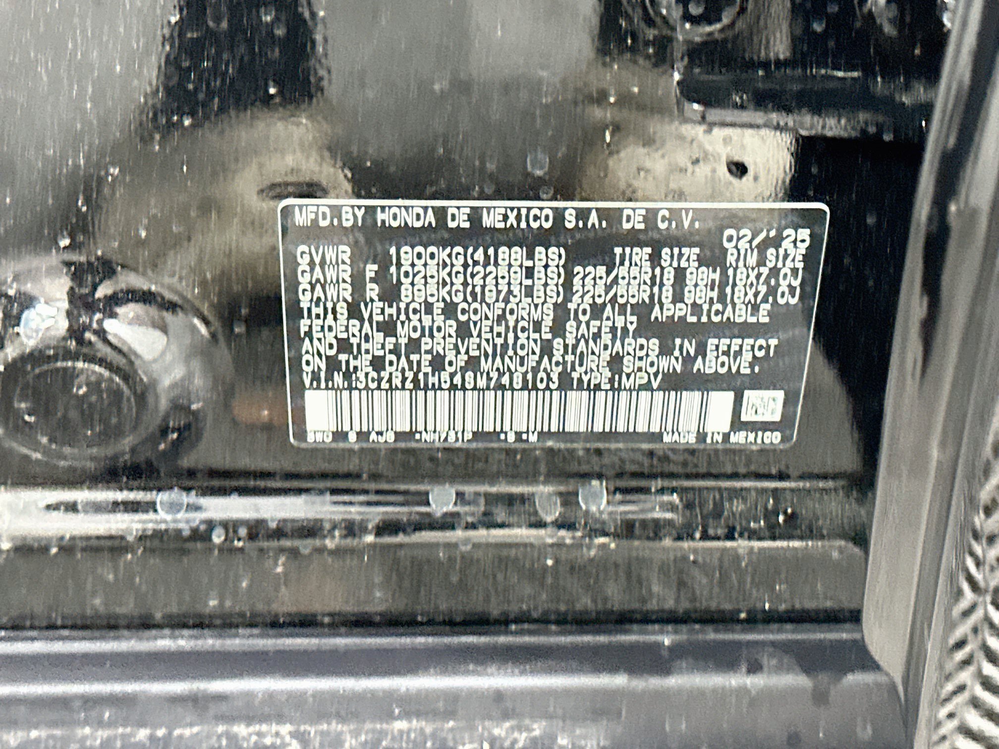 Used 2025 Honda HR-V Sport image 24