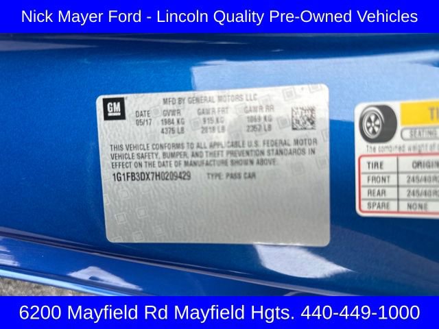 Used 2017 Chevrolet Camaro LT w/ RS Package image 19